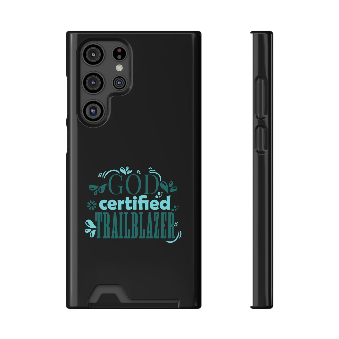 God Certified Trailblazer Phone Case With Card Holder