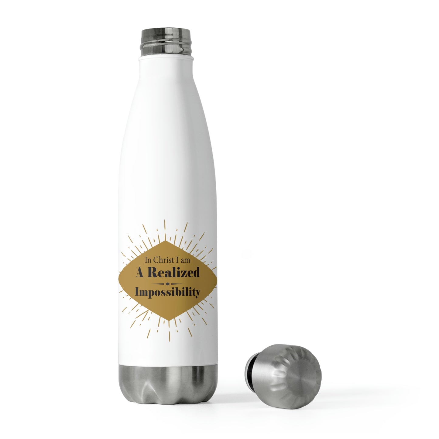 In Christ I Am A Realized Impossibility Insulated Bottle