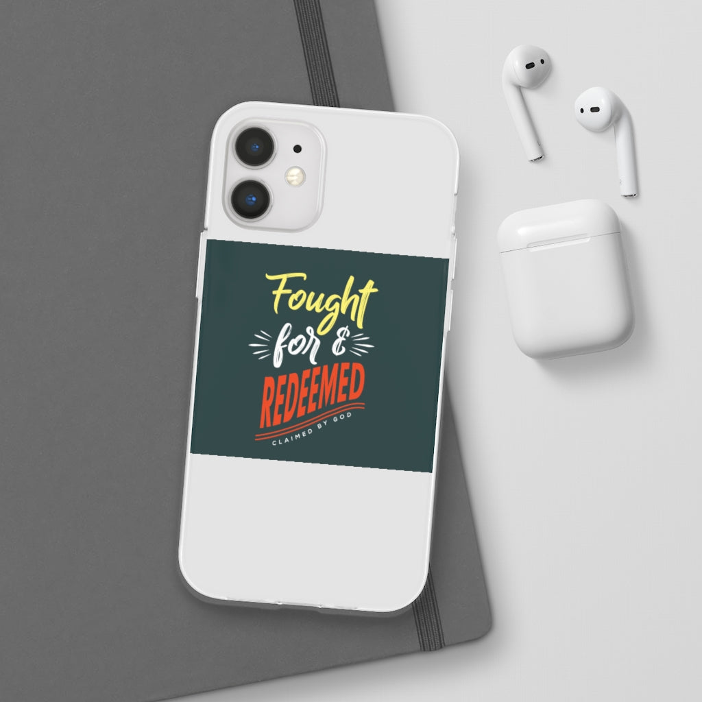 fought for and  redeemed Flexi Phone Case. compatible with select IPhone & Samsung Galaxy Phones Printify