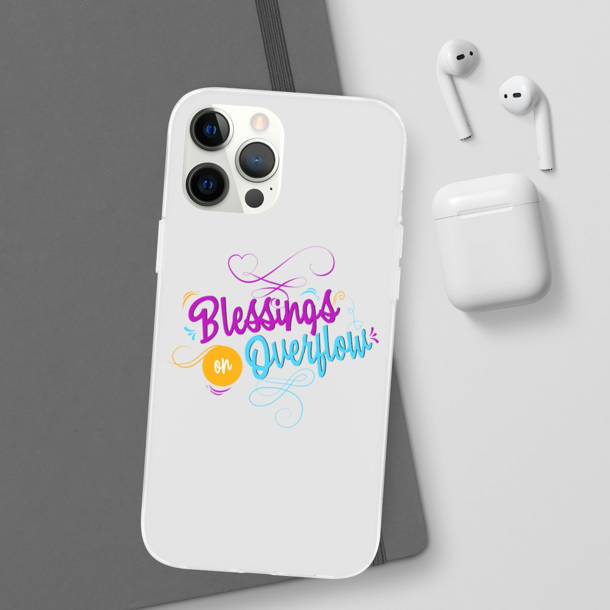 Blessings on Overflow Flexi Phone Case, compatible with select IPhone & Samsung Galaxy Phones Printify