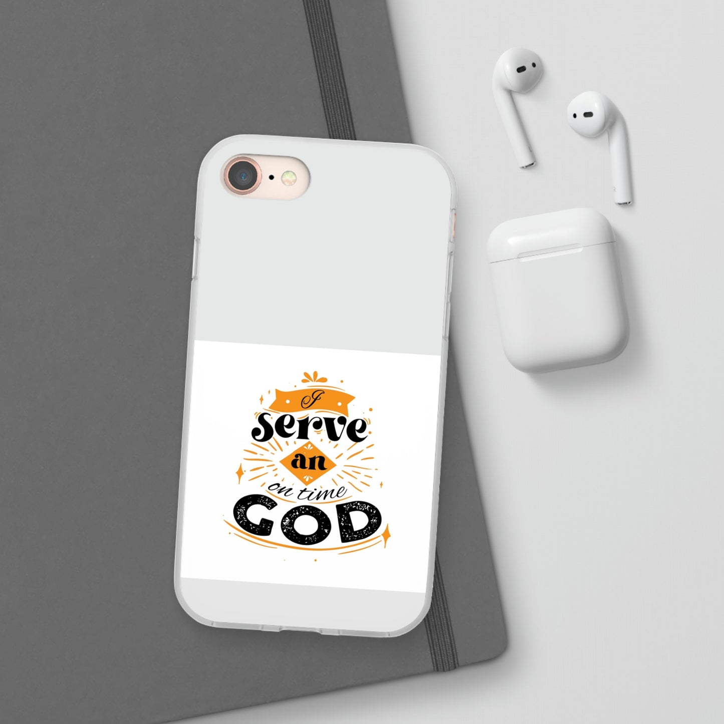 I Serve An On Time God Flexi Phone Case