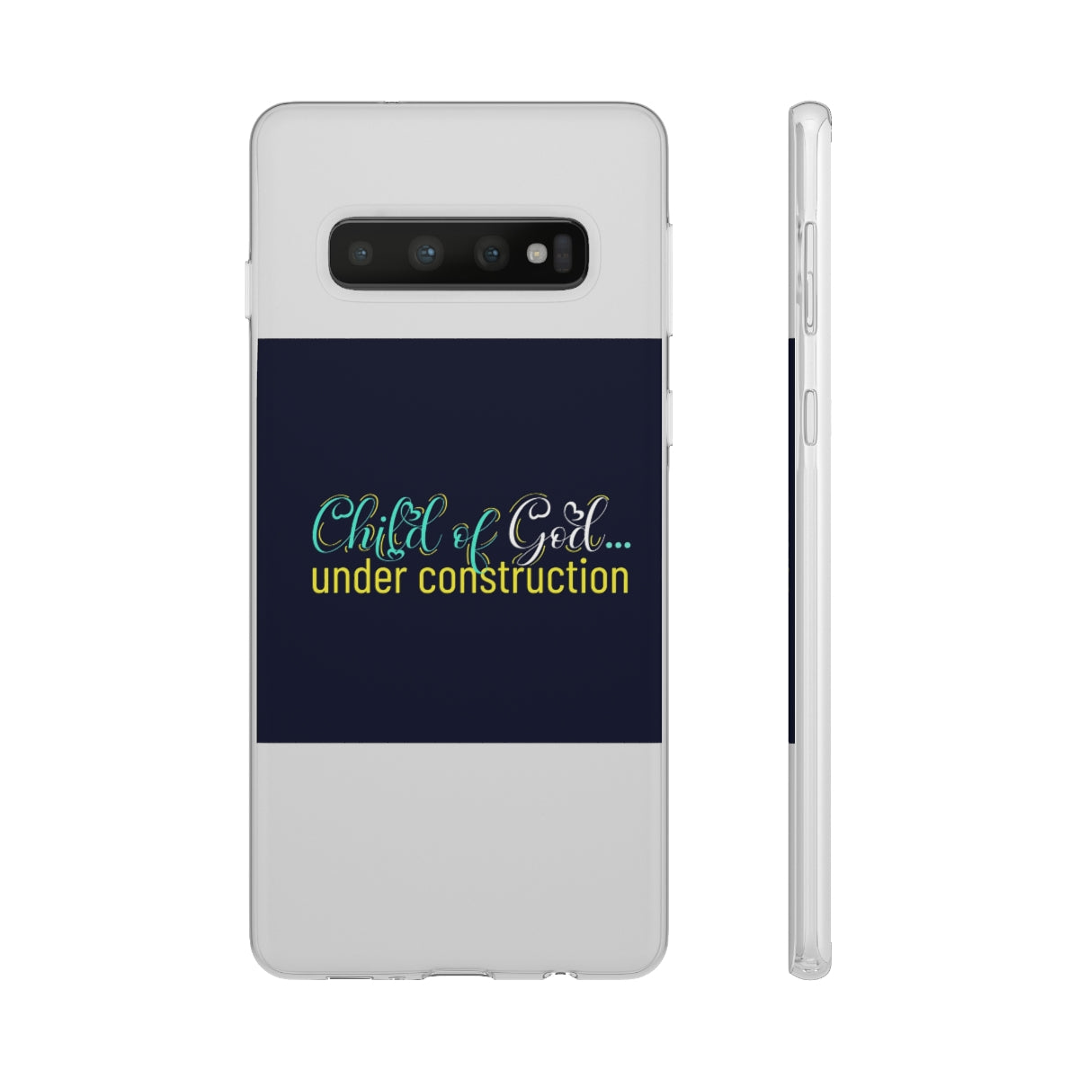 Child of God Under Construction Flexi Phone Case.compatible with select IPhone & Samsung Galaxy Phones Printify