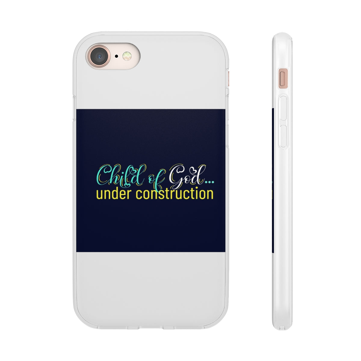 Child of God Under Construction Flexi Phone Case.compatible with select IPhone & Samsung Galaxy Phones Printify