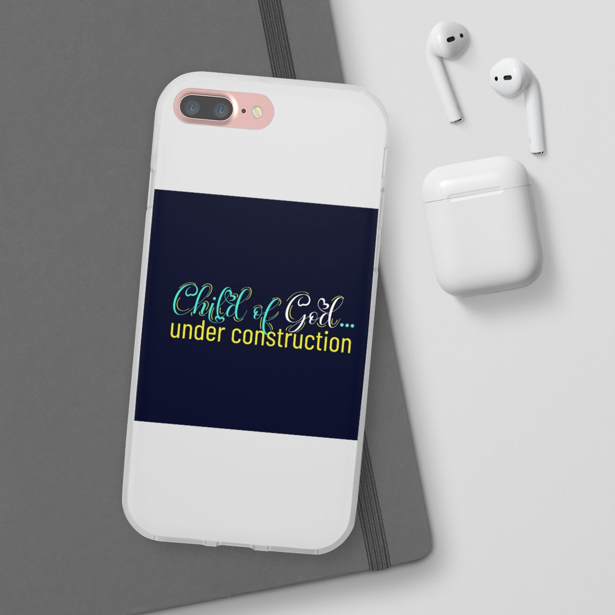 Child of God Under Construction Flexi Phone Case.compatible with select IPhone & Samsung Galaxy Phones Printify