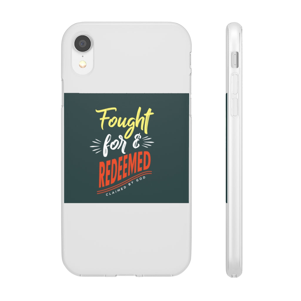 fought for and  redeemed Flexi Phone Case. compatible with select IPhone & Samsung Galaxy Phones Printify