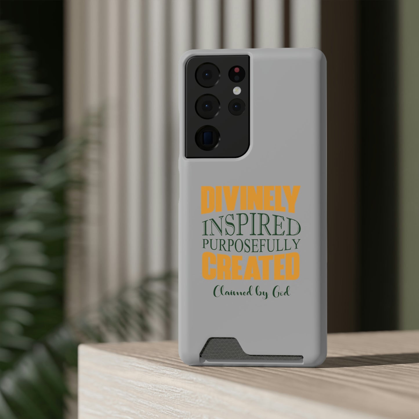 Divinely Inspired Purposefully Created Phone Case With Card Holder