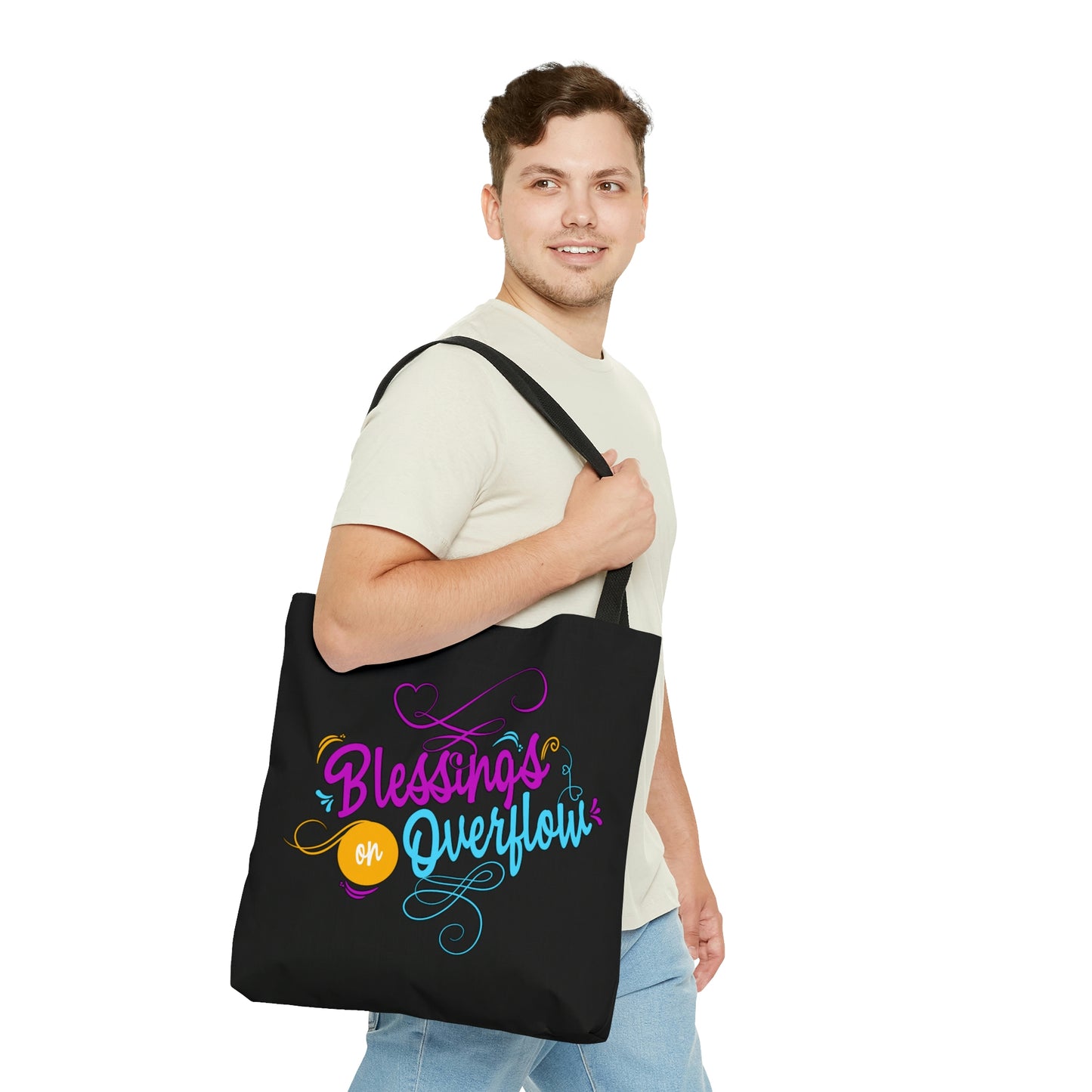 Blessings on Overflow Tote Bag