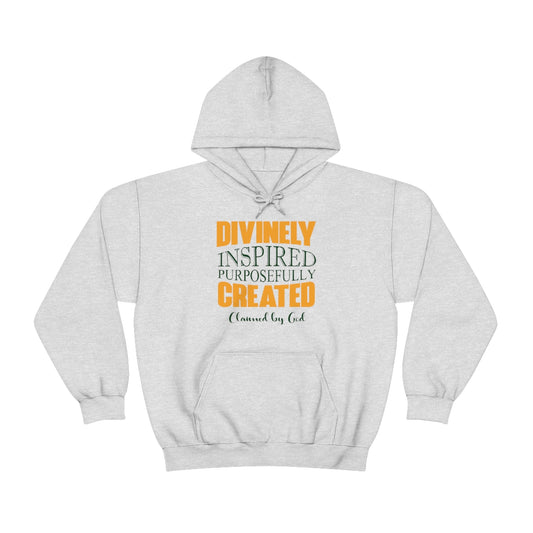 divinely inspired purposefully created Unisex Hooded Sweatshirt Printify