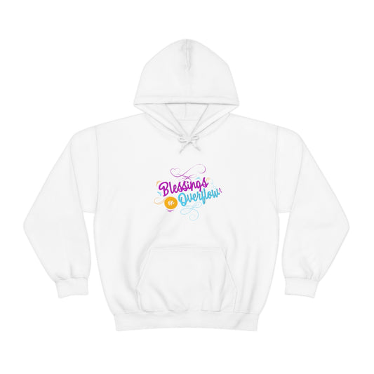 Blessings on Overflow Unisex Hooded Sweatshirt Printify