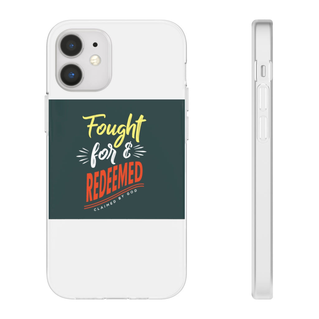 fought for and  redeemed Flexi Phone Case. compatible with select IPhone & Samsung Galaxy Phones Printify