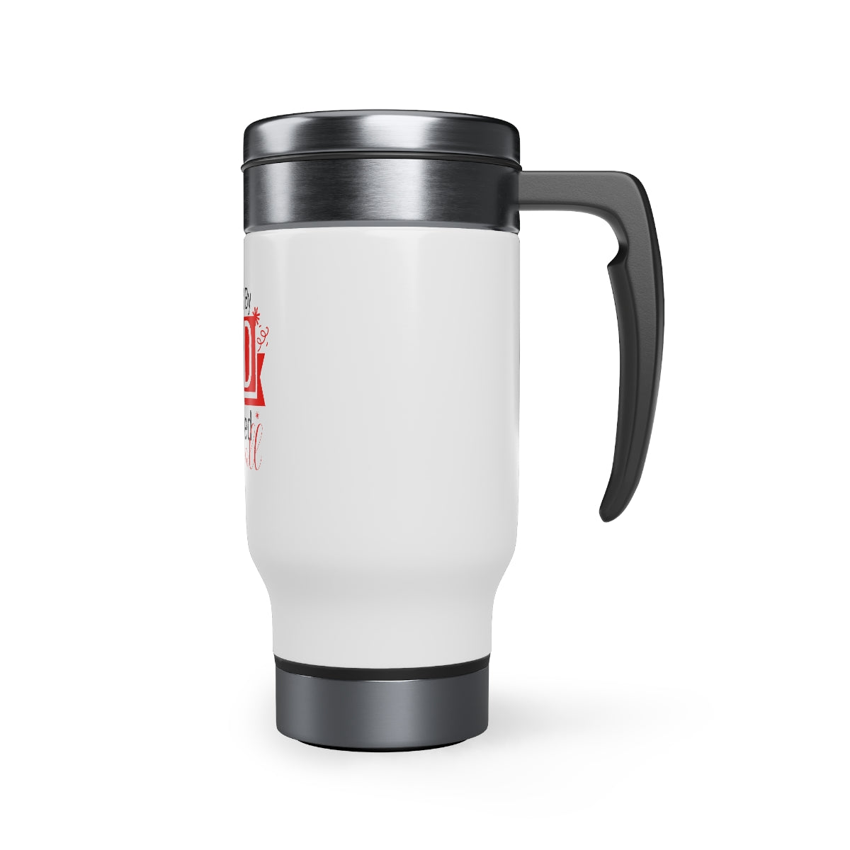Humbled by God To Be Elevated Above All Stainless Steel Travel Mug with Handle, 14oz Printify