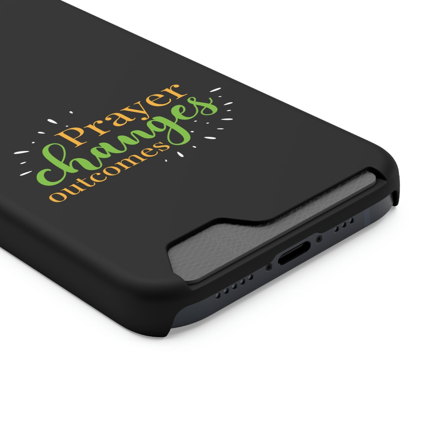 Prayer Changes Outcomes Phone Case With Card Holder