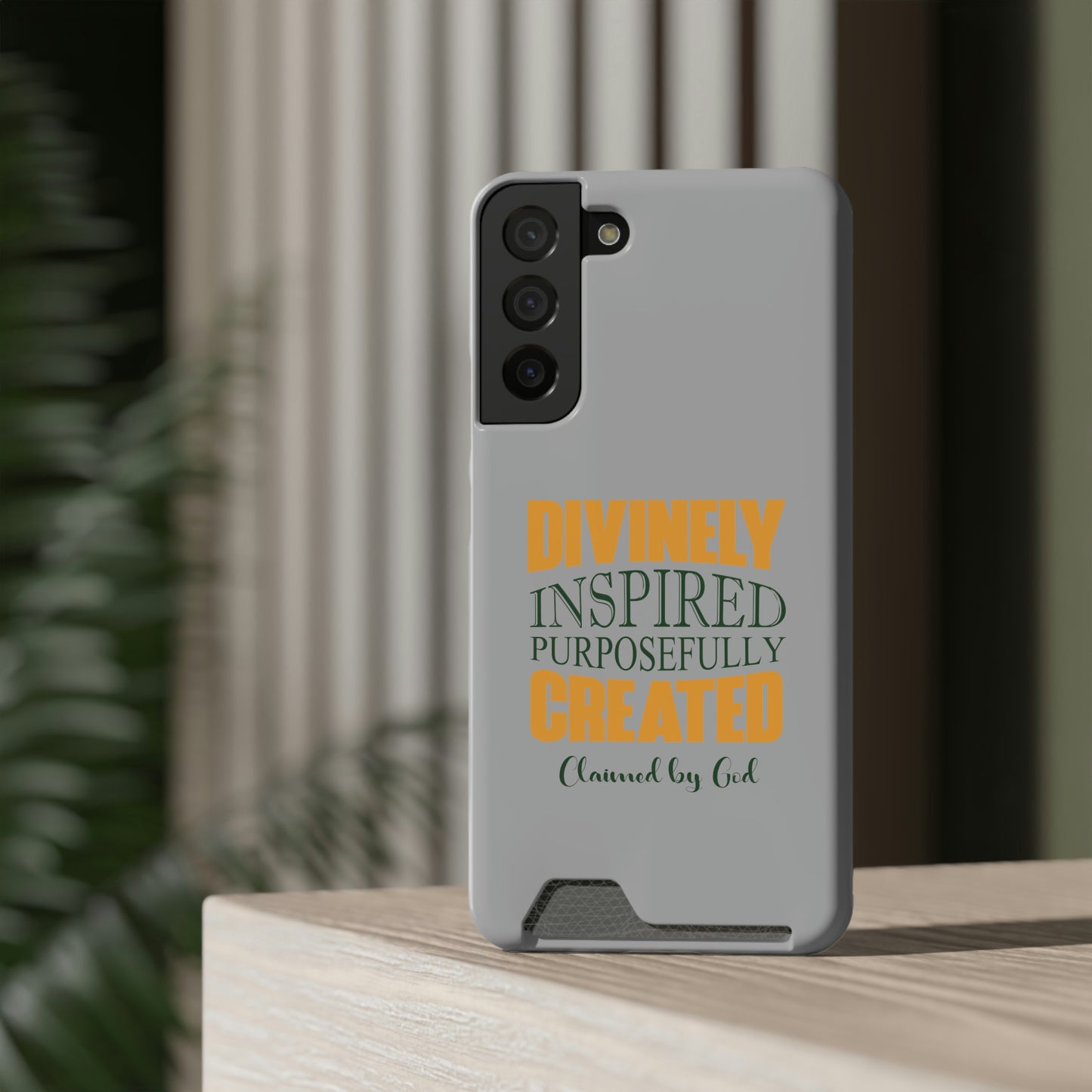 Divinely Inspired Purposefully Created Phone Case With Card Holder