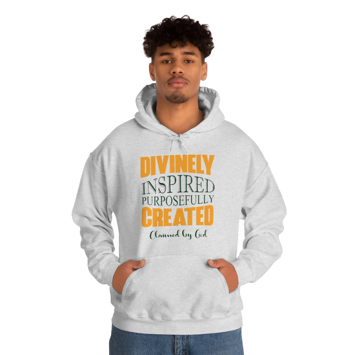 divinely inspired purposefully created Unisex Hooded Sweatshirt Printify