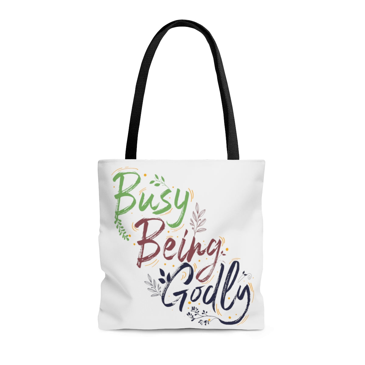 Busy Being Godly Tote Bag Printify