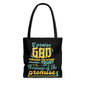 I Praise Him Through The Storm Because I Trust In The Blessings Of His Promise Christian Tote Bag
