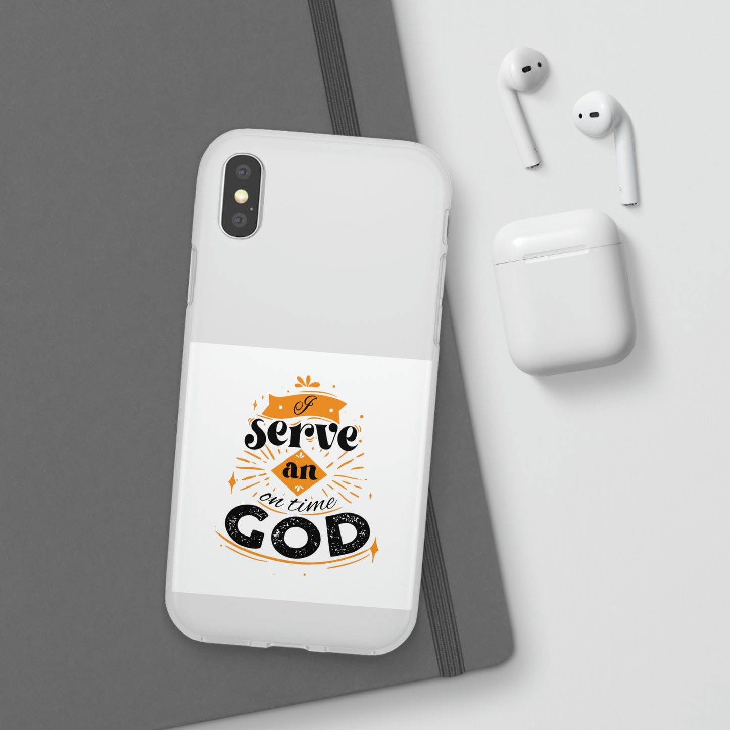 I Serve An On Time God Flexi Phone Case