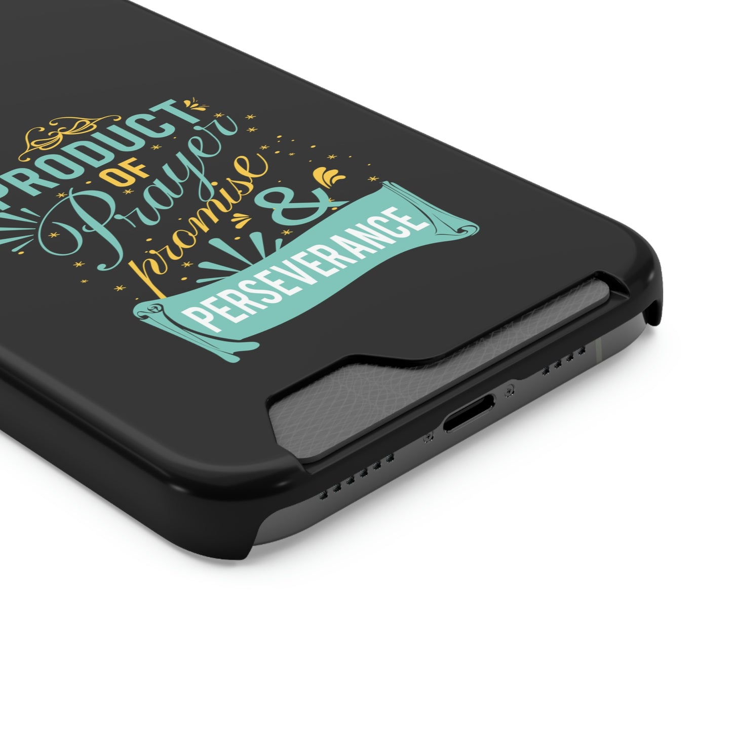 Product Of Prayer Promise And Perseverance Phone Case With Card Holder