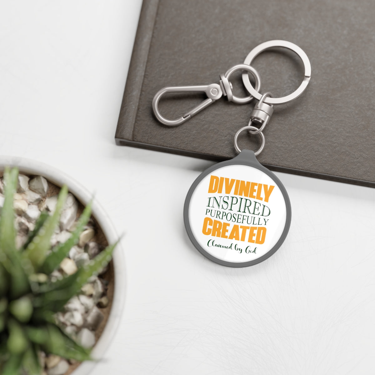 Divinely Inspired Purposefully Created Key Fob Printify