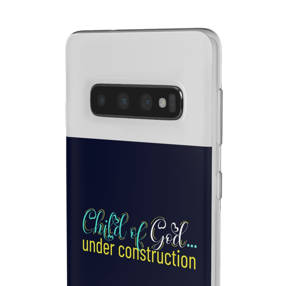 Child of God Under Construction Flexi Phone Case.compatible with select IPhone & Samsung Galaxy Phones Printify