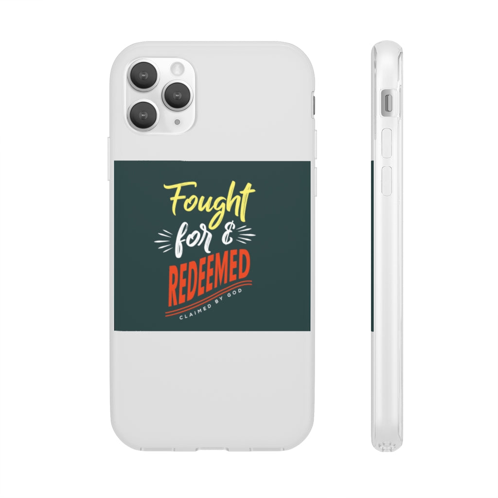 fought for and  redeemed Flexi Phone Case. compatible with select IPhone & Samsung Galaxy Phones Printify