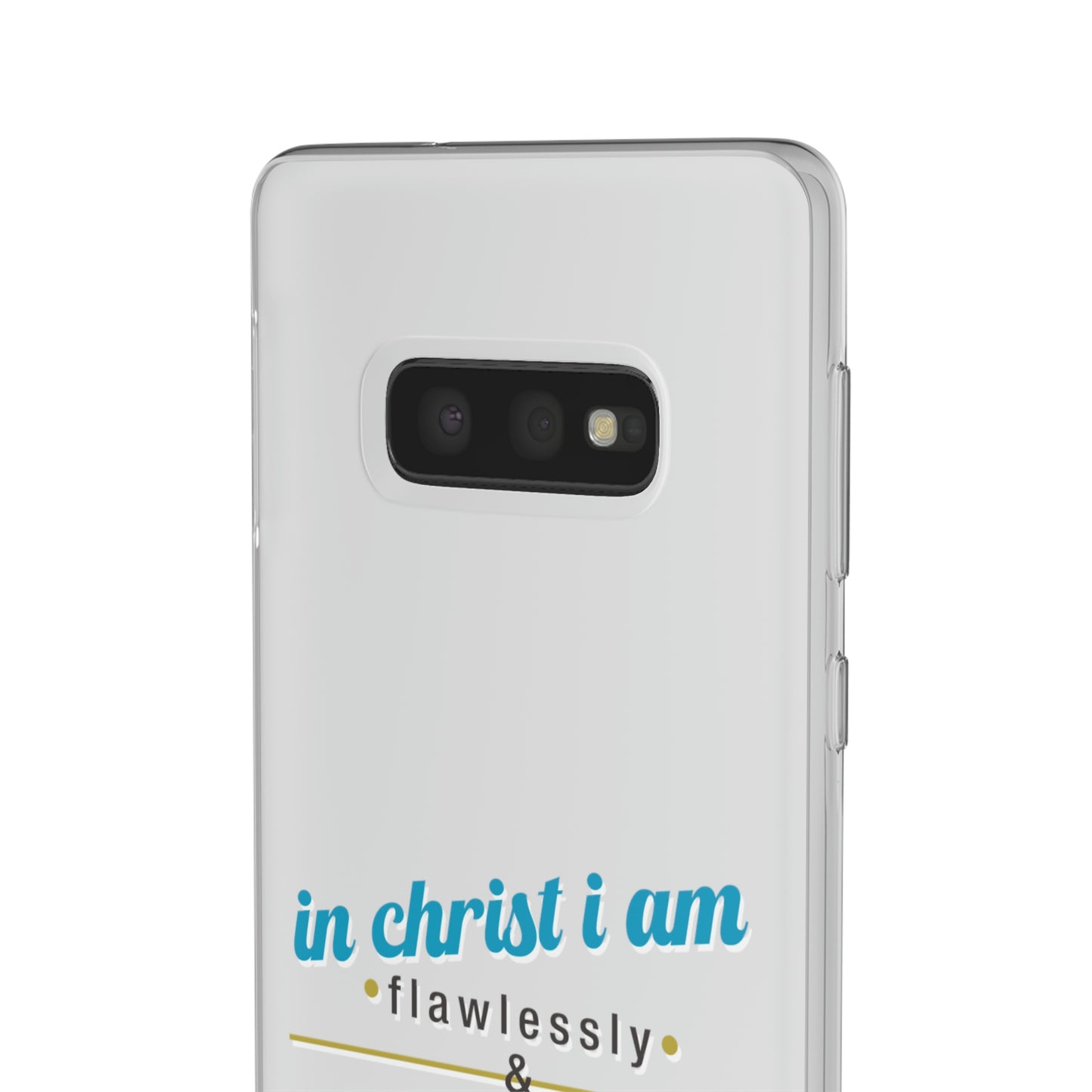 In Christ I Am Flawlessly & Purposefully Created Flexi Phone Case