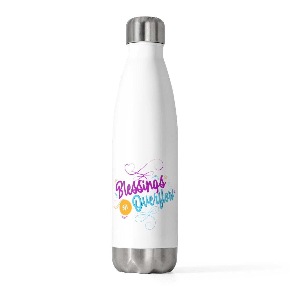 Blessings on Overflow Insulated Bottle Printify