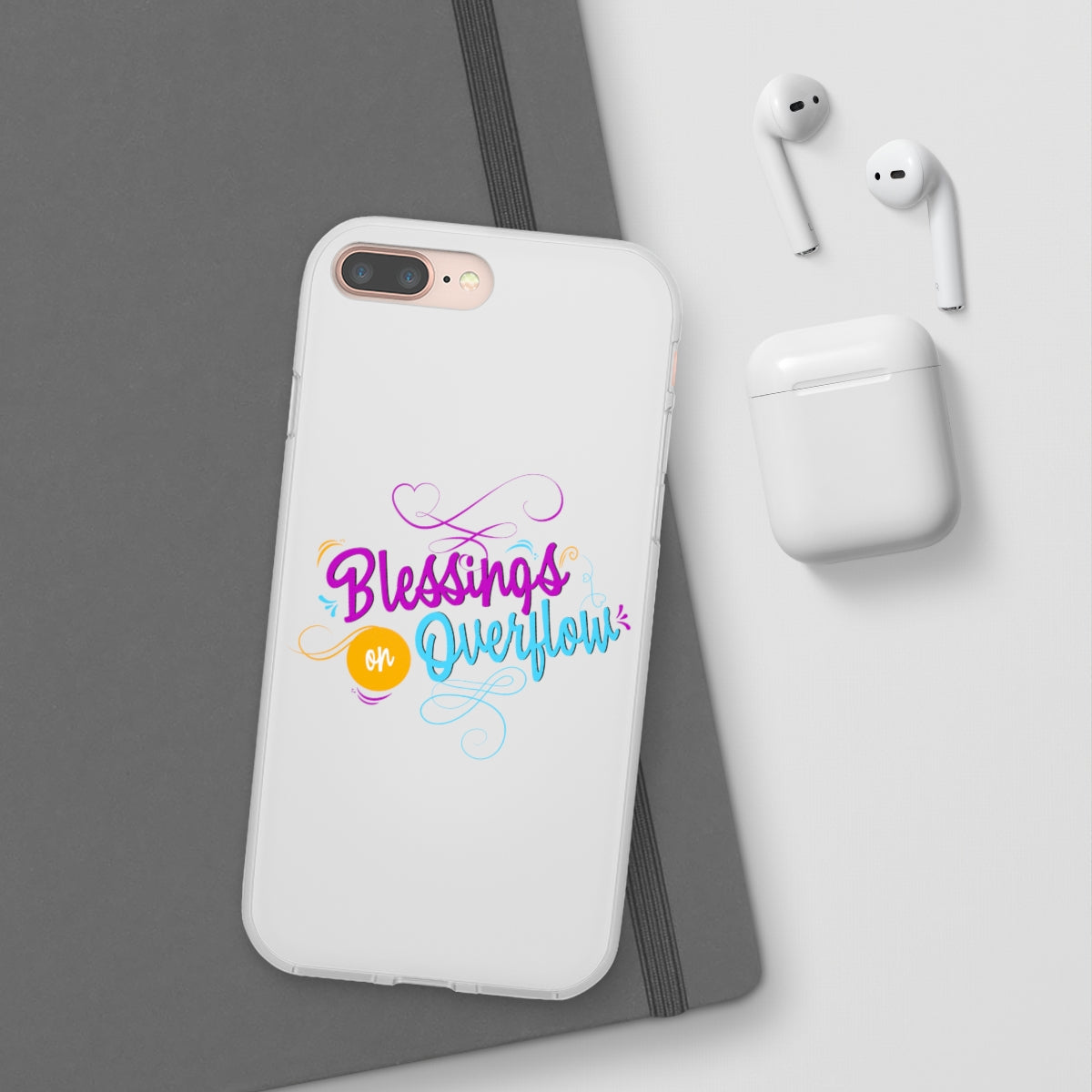 Blessings on Overflow Flexi Phone Case, compatible with select IPhone & Samsung Galaxy Phones Printify