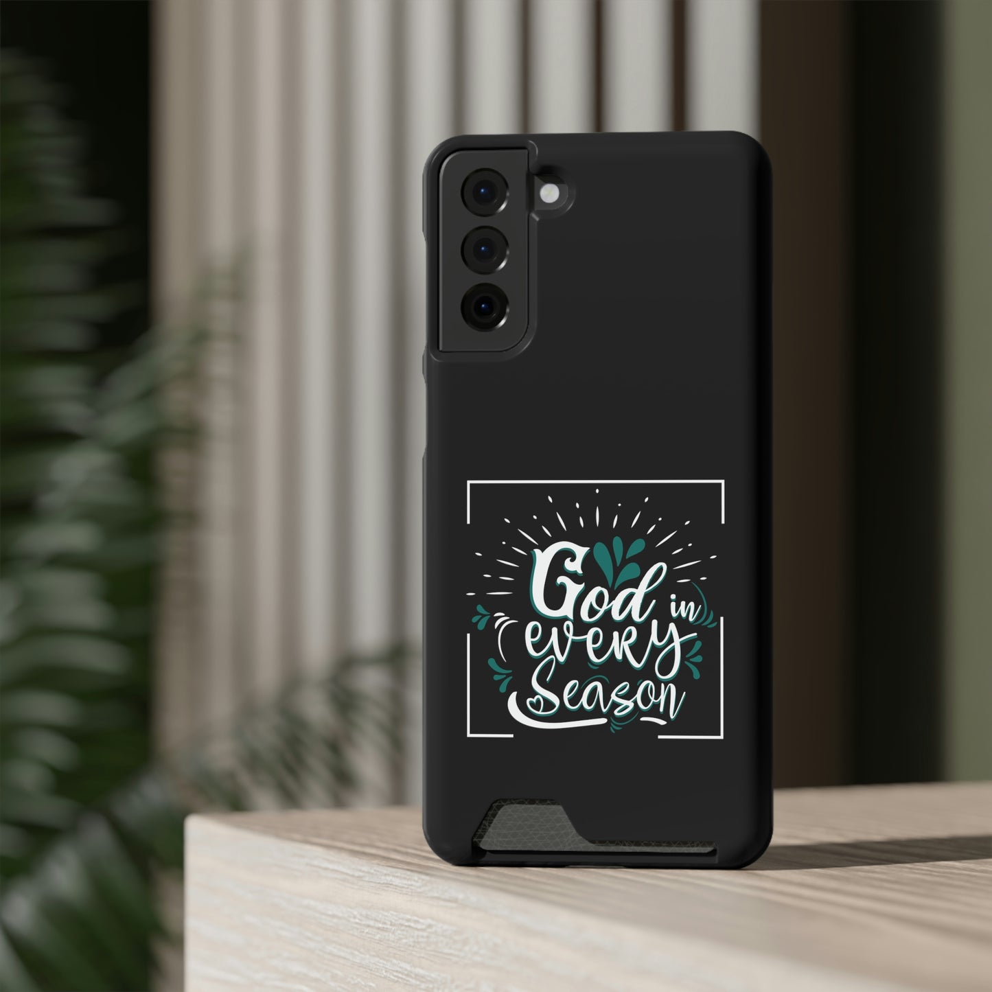 God In Every Season Phone Case With Card Holder