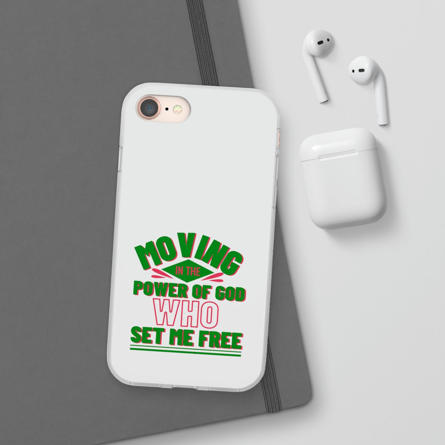 Moving In The Power Of God Who Set Me Free Flexi Phone Case