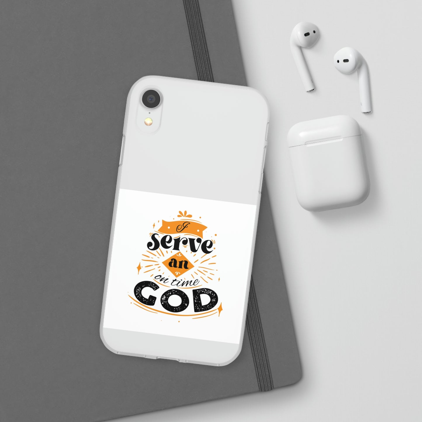 I Serve An On Time God Flexi Phone Case