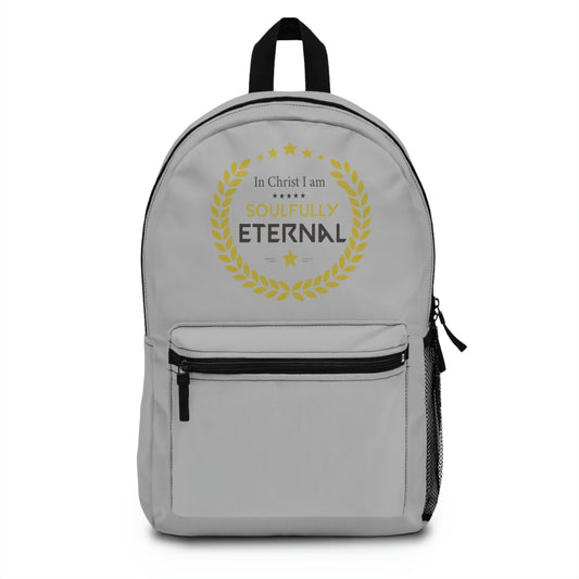 In Christ I Am Soulfully Eternal Backpack Printify