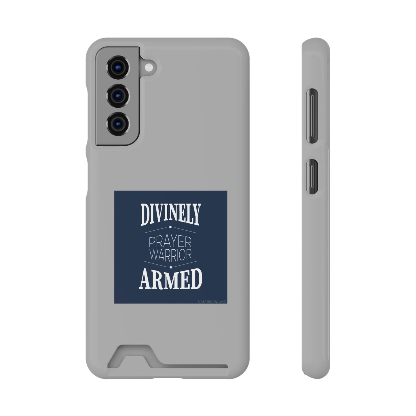 Divinely Armed Prayer Warrior Phone Case With Card Holder