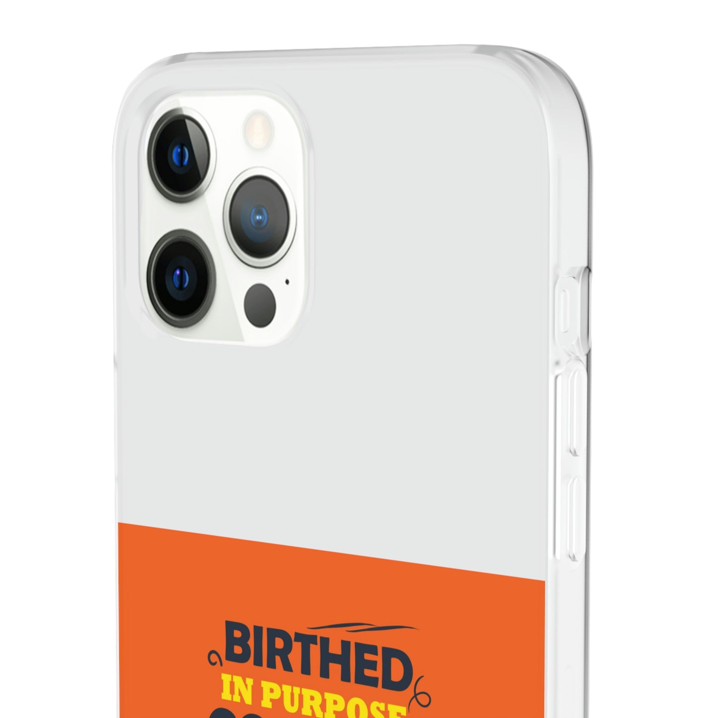 Birthed In Purpose, Covered in Favor, Branded With God's Greatness Flexi Phone Case