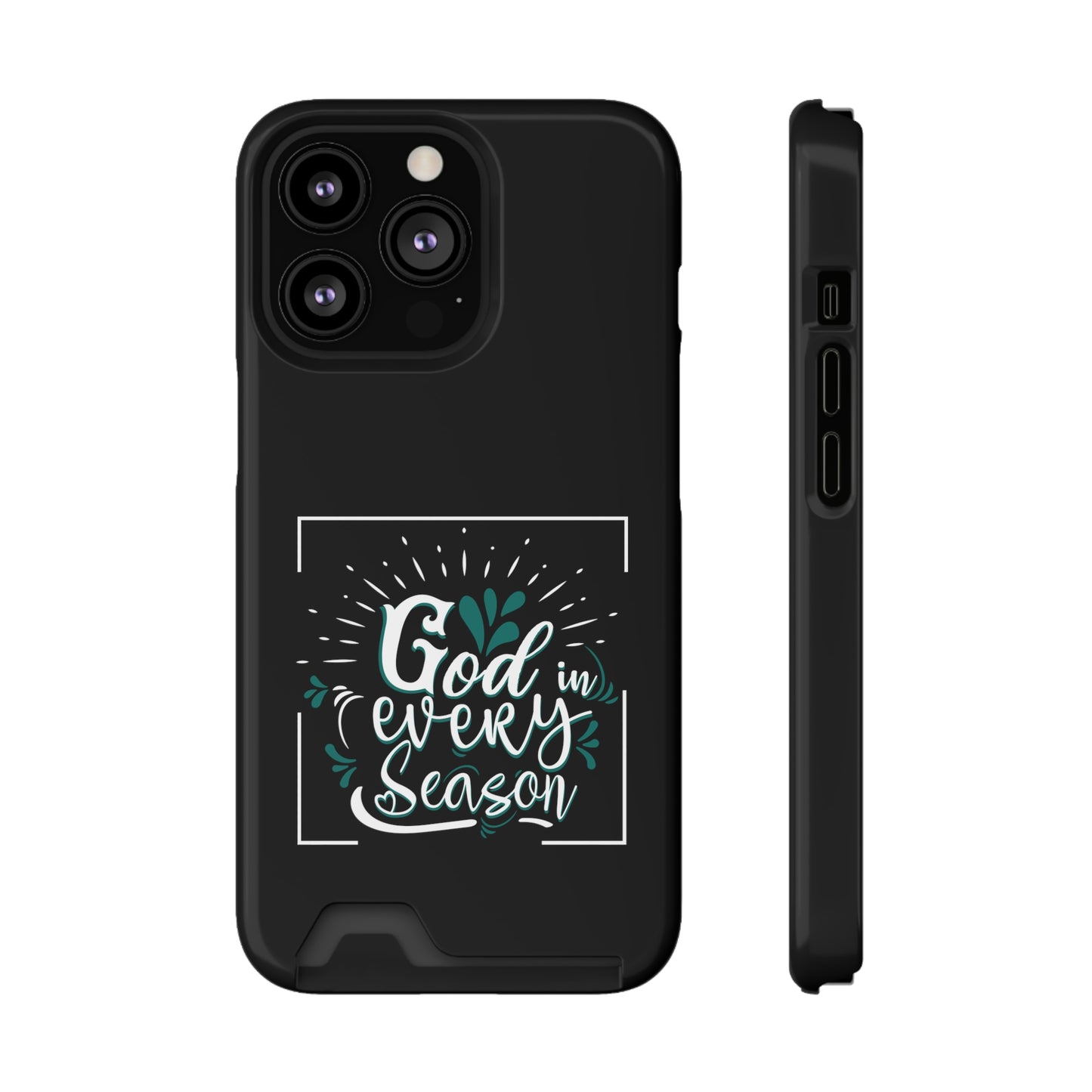 God In Every Season Phone Case With Card Holder