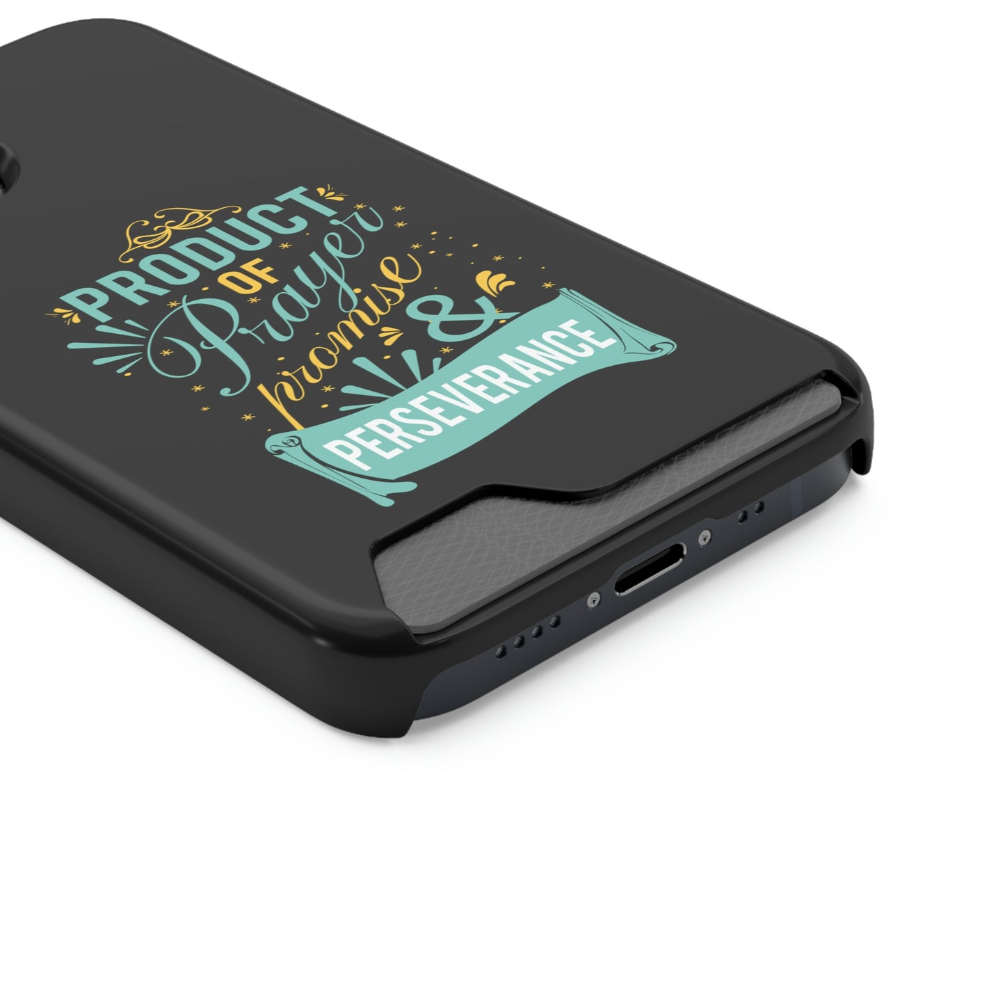 Product Of Prayer Promise And Perseverance Phone Case With Card Holder