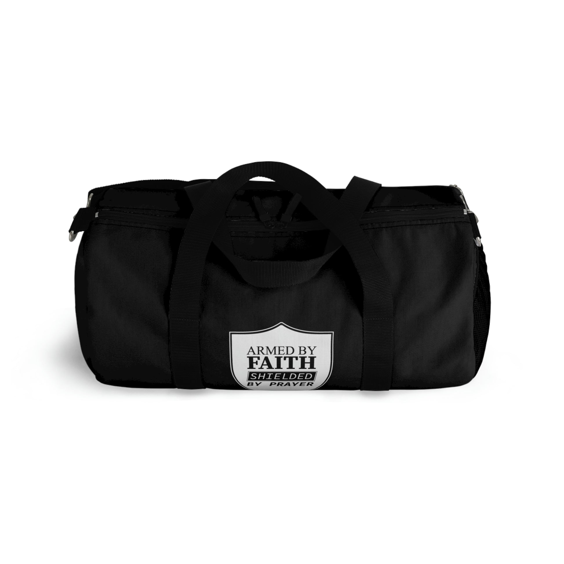 Armed By Faith Shielded By Prayer Duffel Bag Printify