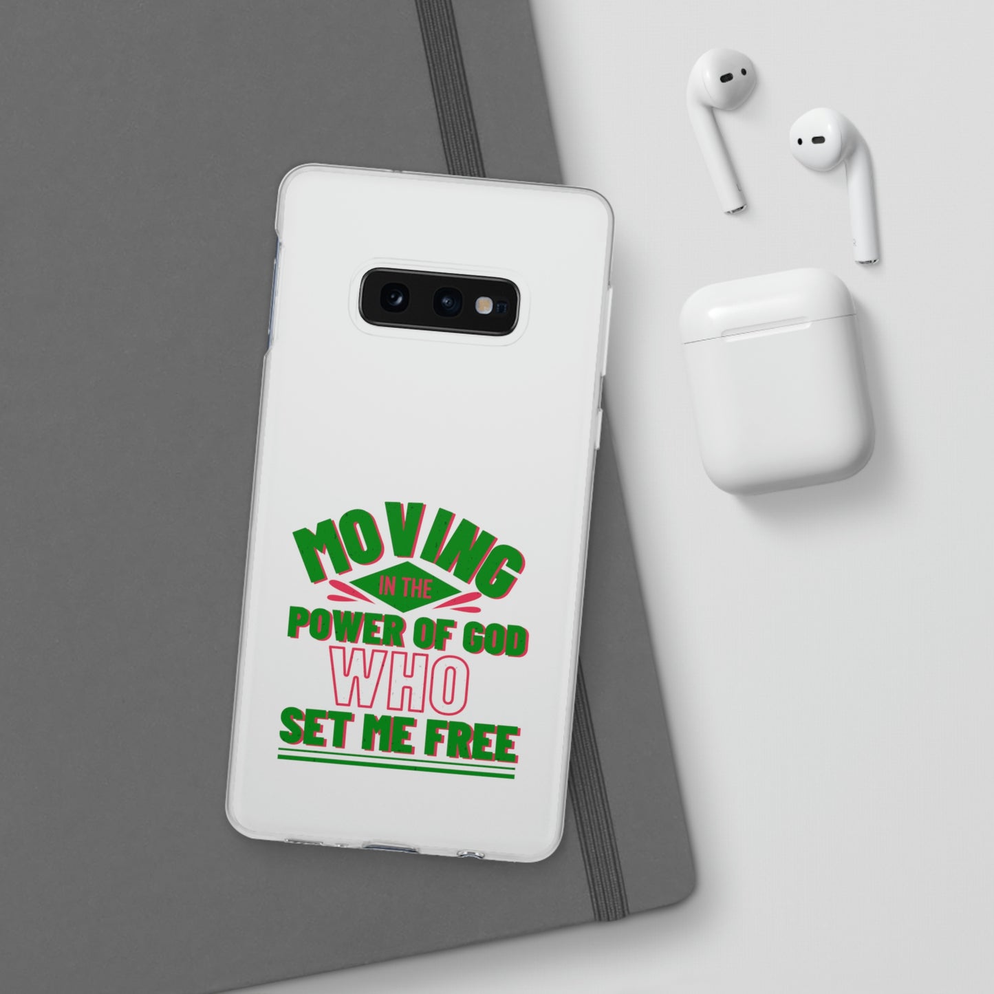 Moving In The Power Of God Who Set Me Free Flexi Phone Case