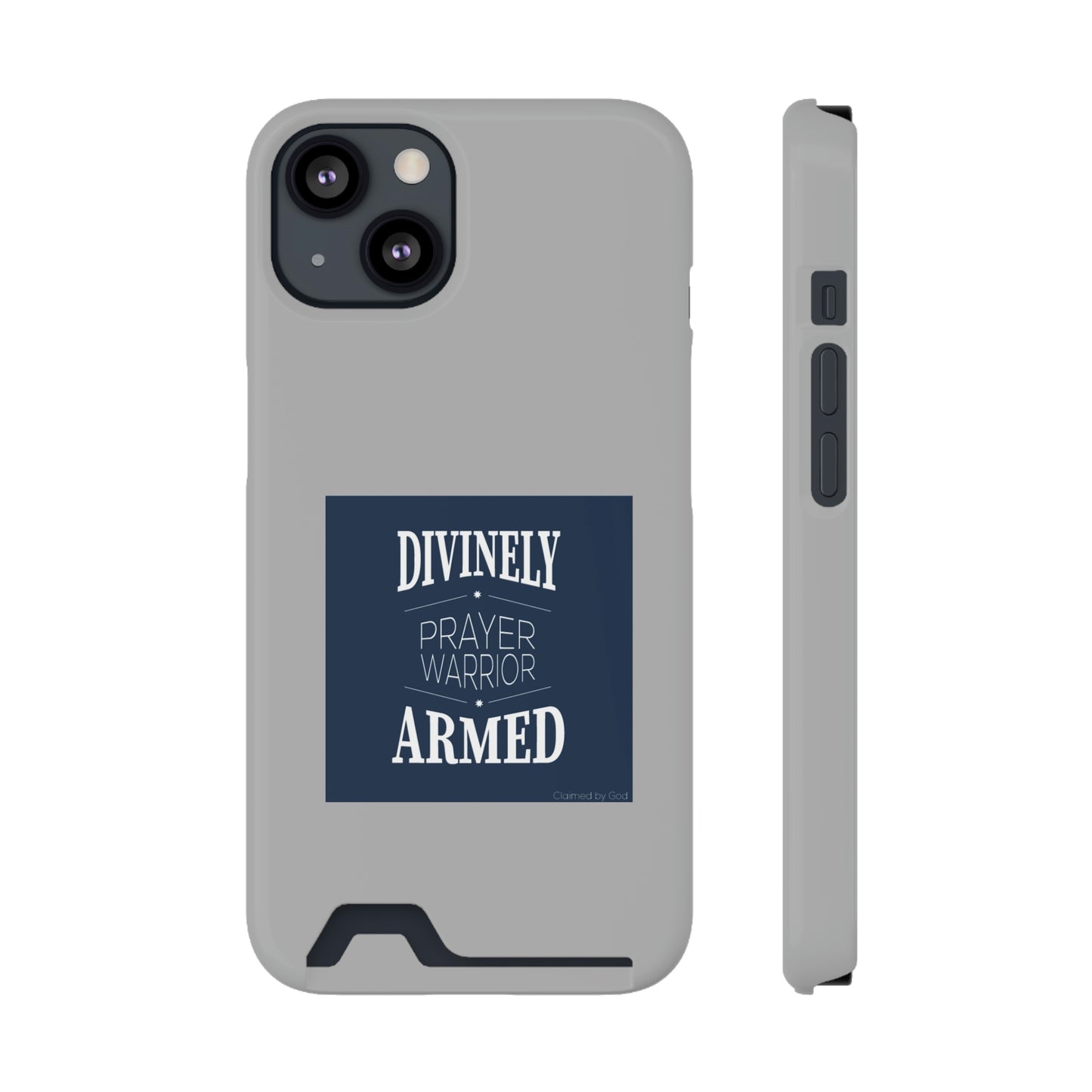 Divinely Armed Prayer Warrior Phone Case With Card Holder