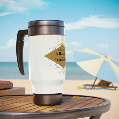 In Christ I Am A Realized Impossibility Travel Mug 14oz