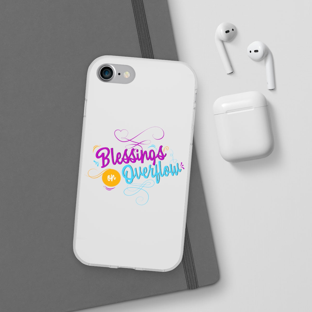 Blessings on Overflow Flexi Phone Case, compatible with select IPhone & Samsung Galaxy Phones Printify