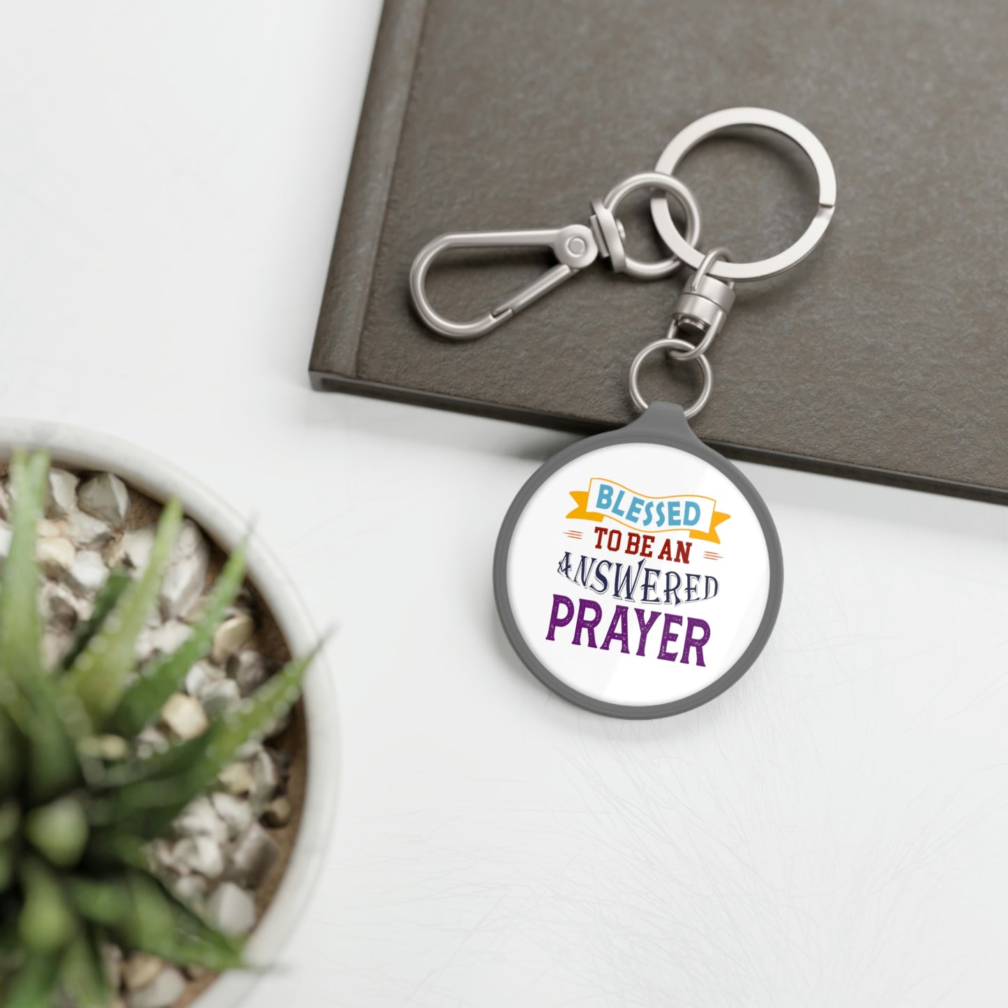 Blessed To Be An Answered Prayer Key Fob