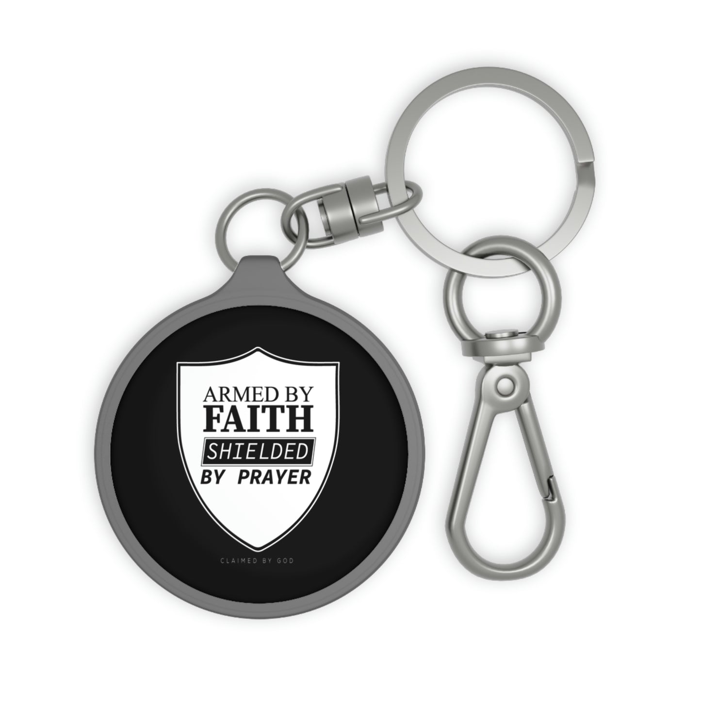 Armed By Faith Shielded By Prayer Key Fob