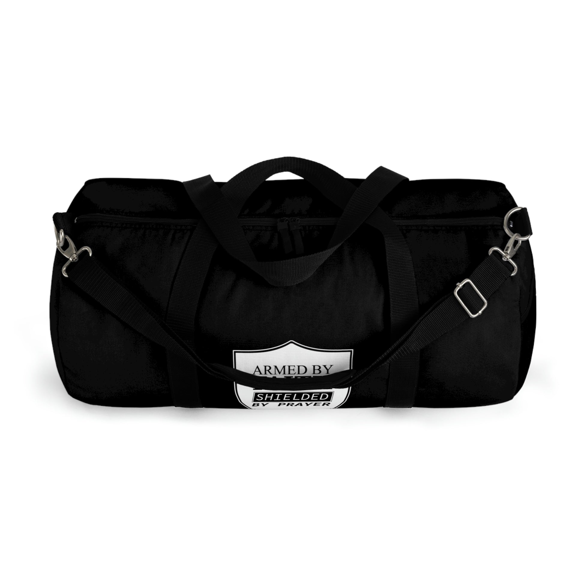 Armed By Faith Shielded By Prayer Duffel Bag Printify