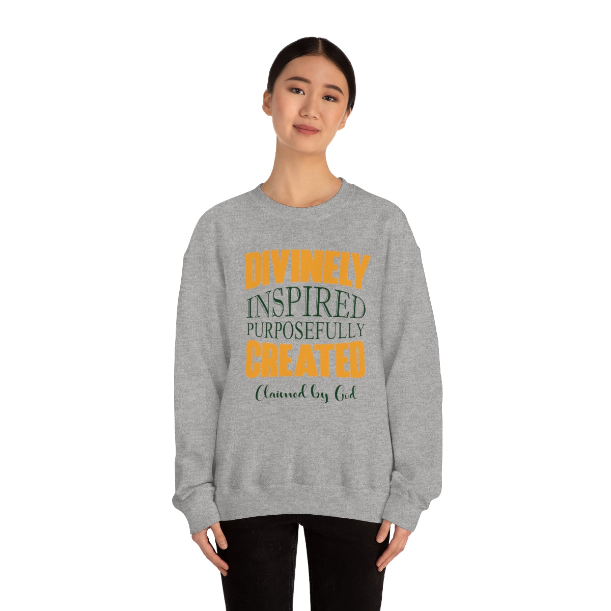 Divinely Inspired Purposefully Created Unisex Heavy Blend™ Crewneck Sweatshirt Printify