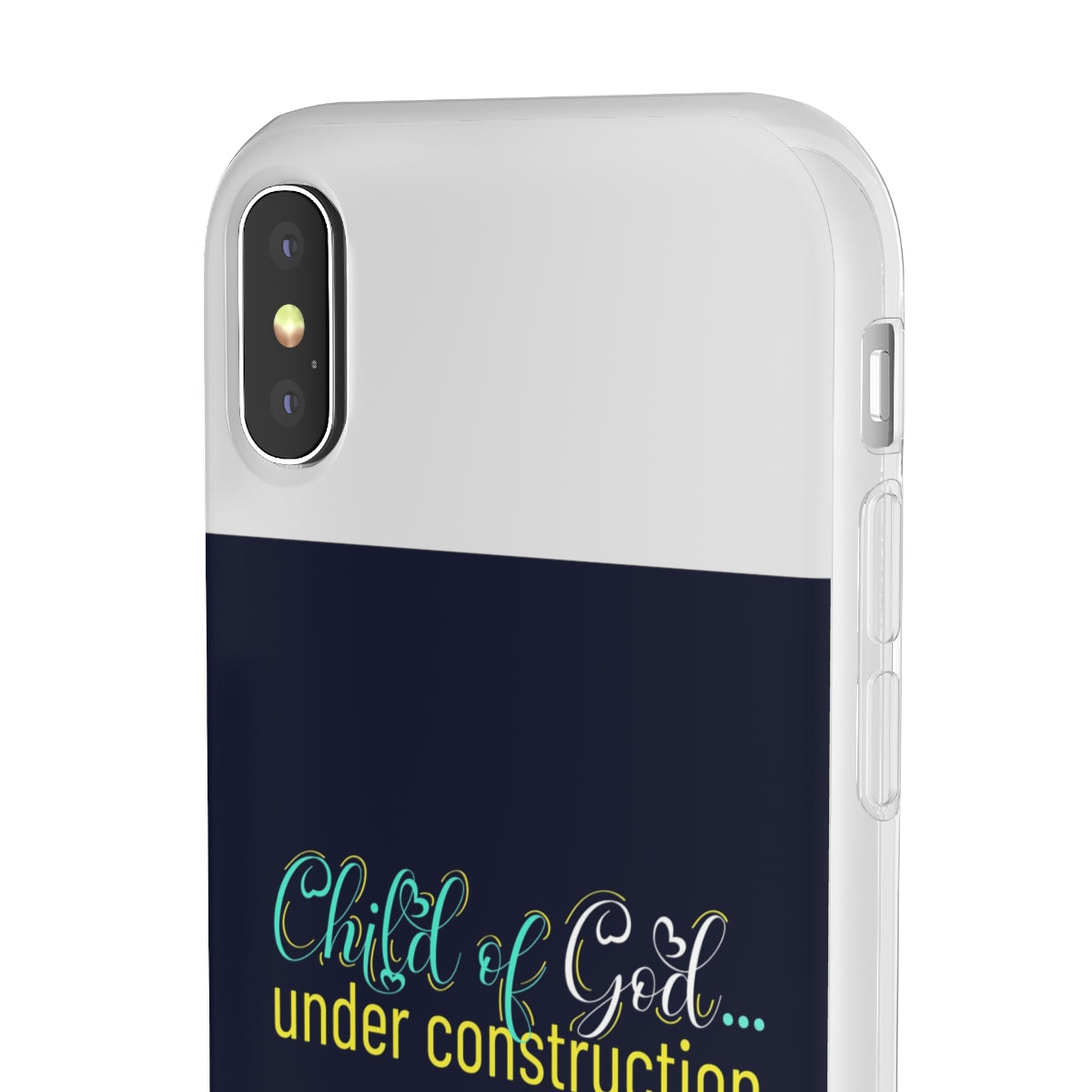 Child of God Under Construction Flexi Phone Case.compatible with select IPhone & Samsung Galaxy Phones Printify