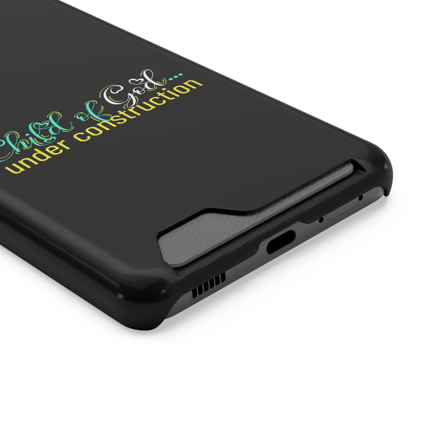 Child Of God Under Construction Phone Case With Card Holder