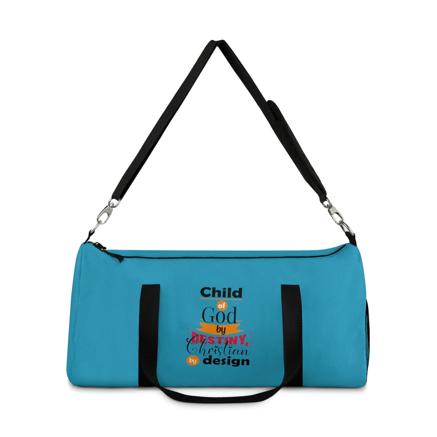 Child Of God By Destiny Christian By Design Duffel Bag Printify