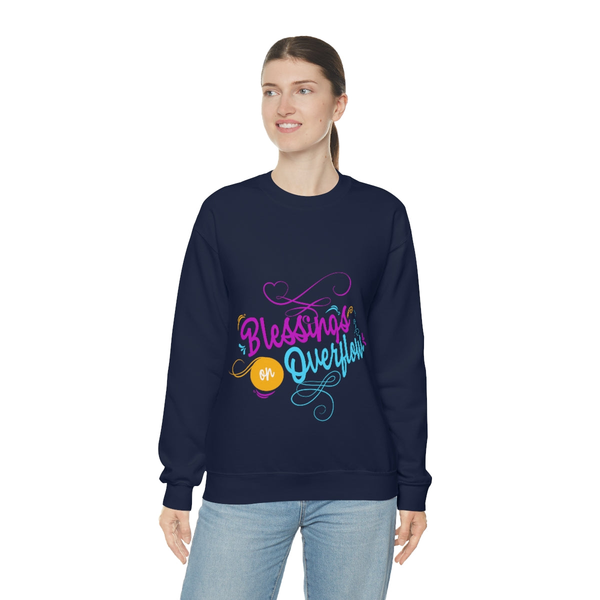 Blessings On Overflow Unisex Heavy Blend™ Crewneck Sweatshirt Printify