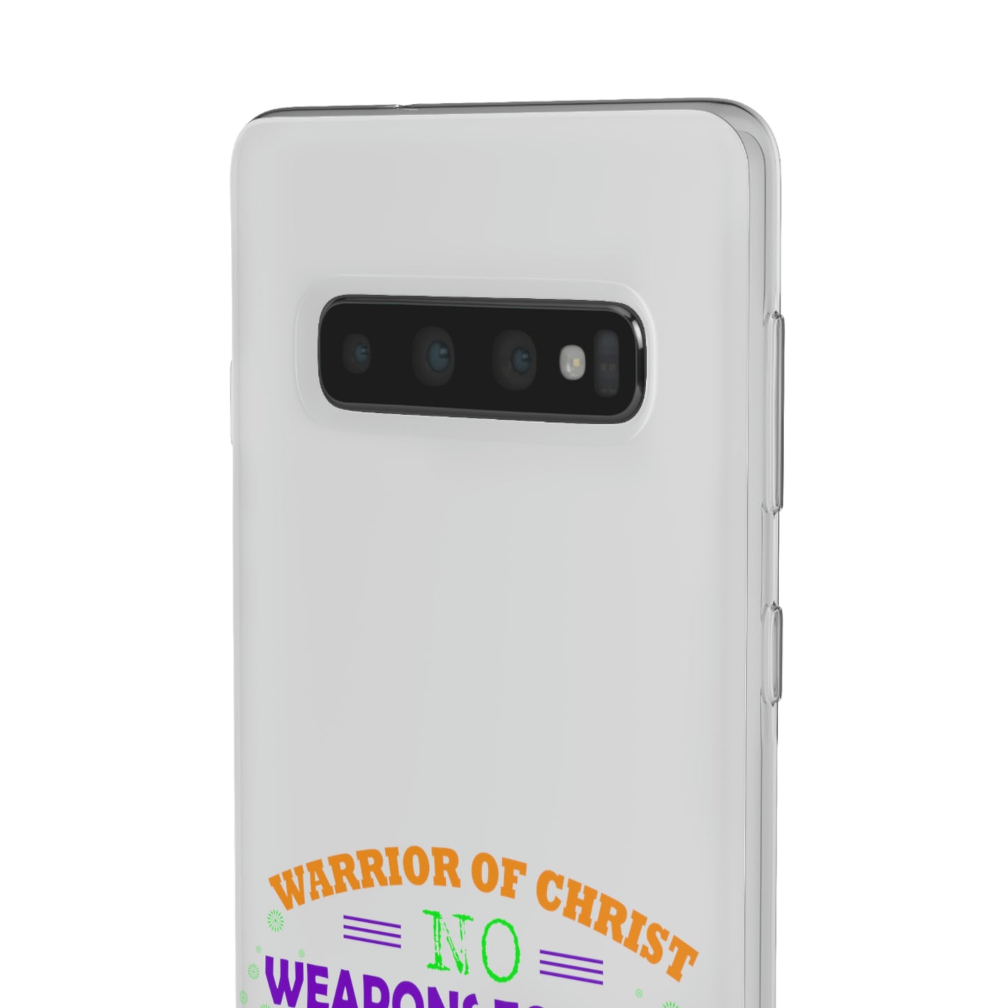 Warrior Of Christ No Weapons Formed Against Me Will Prosper Flexi Phone Case